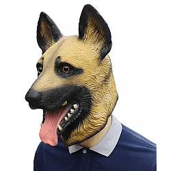 מסכת כלב רועה גרמני מלטקס