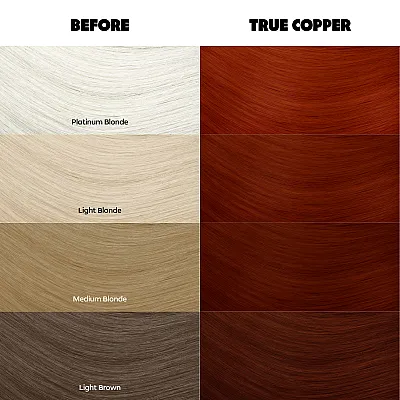 צבע שיער נחושת עמוקה True Copper 80 – Crazy Color, 100 מ״ל