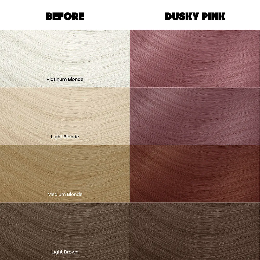 צבע שיער ורוד מעושן Dusky Pink 83 – Crazy Color, 100 מ״ל