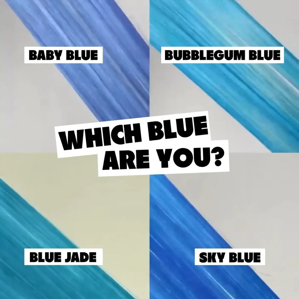 צבע שיער תכלת פסטל Baby Blue 84 – Crazy Color, 100 מ״ל