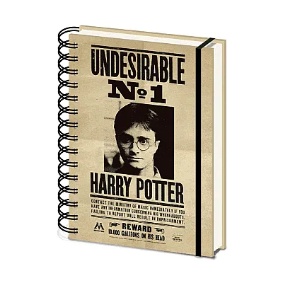 מחברת כריכה קשה ספירלה הארי פוטר והאסיר מאזקבאן 3D