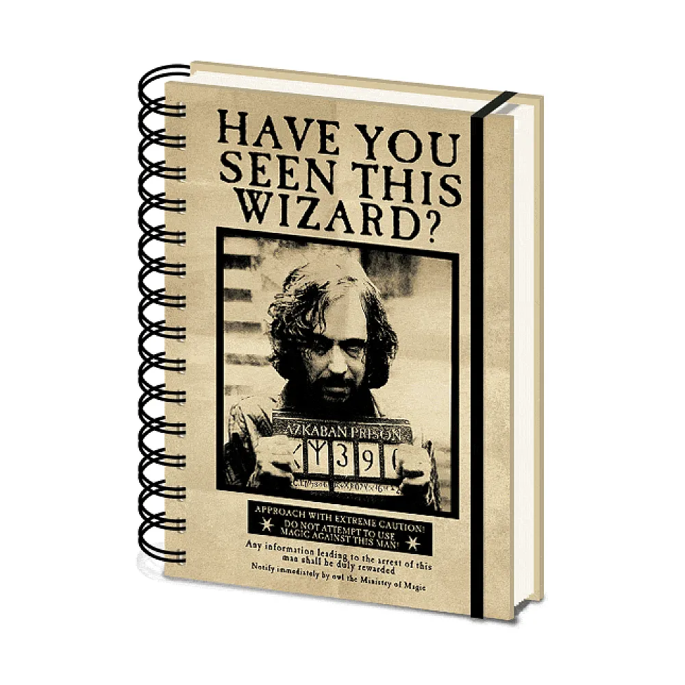 מחברת כריכה קשה ספירלה הארי פוטר והאסיר מאזקבאן 3D