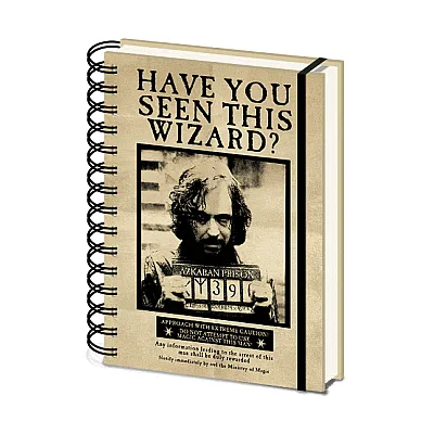 מחברת כריכה קשה ספירלה הארי פוטר והאסיר מאזקבאן 3D