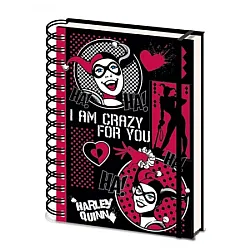 מחברת כריכה קשה ספירלה "I AM Crazy For You"
