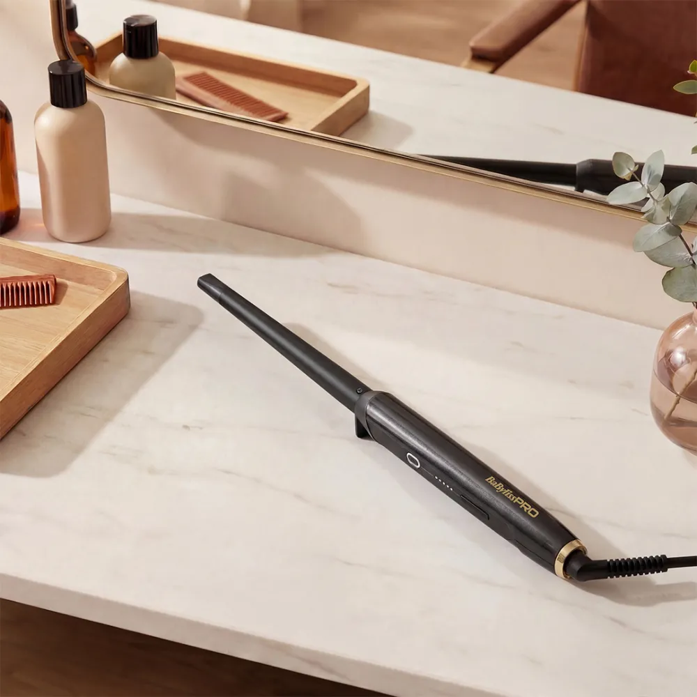 מסלסל BaByliss PRO BAB2480E 19 עד 13 מ״מ קוני ללא קליפס